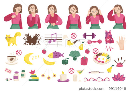Panic Attack Causes Set Panic Attack Causes Set 99114046