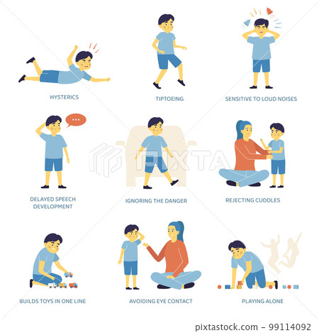 Autism Signs Set 99114092