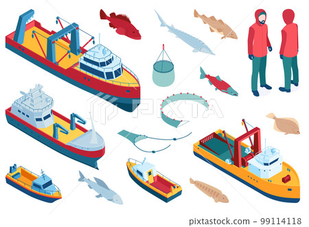 Commercial Fishing Color Set Commercial Fishing Color Set 99114118