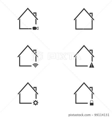 Vector illustration on the theme smart home 99114131