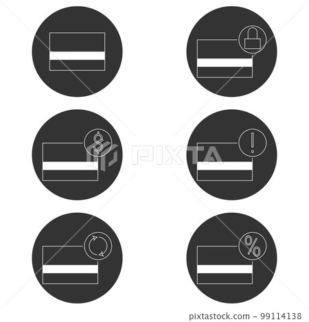 Vector illustration on the theme bank card Vector illustration on the theme bank card 99114138