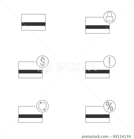 Vector illustration on the theme bank card Vector illustration on the theme bank card 99114139