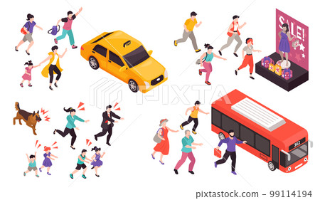 People Running Set People Running Set 99114194