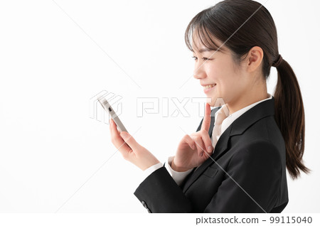 Business woman smartphone smile Business woman smartphone smile 99115040