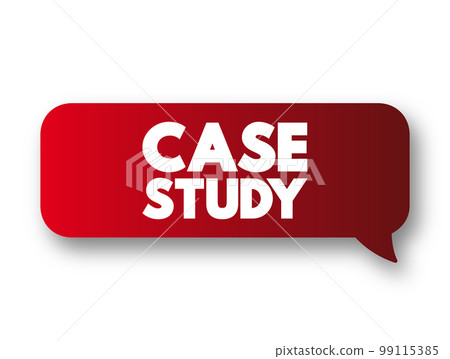 Case Study - detailed study of a specific subject, text concept message bubble Case Study - detailed study of a specific subject, text concept message bubble 99115385