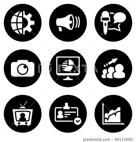 Set of simple icons on a theme Advertising, marketing, business, internet , vector, set. White background Set of simple icons on a theme Advertising, marketing, business, internet , vector, set. White background 99115600