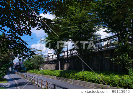 從新宿站到大久保的鐵路沿線道路 99115943