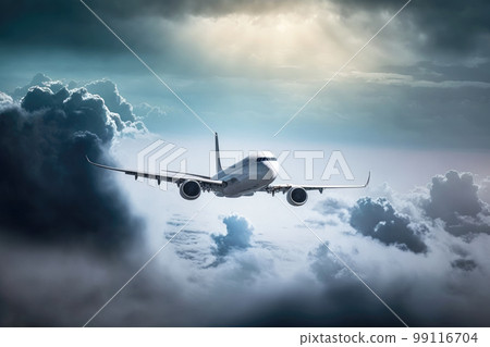 高空飛行的客機 99116704