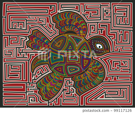 Mola style sea turtle Mola style sea turtle 99117126