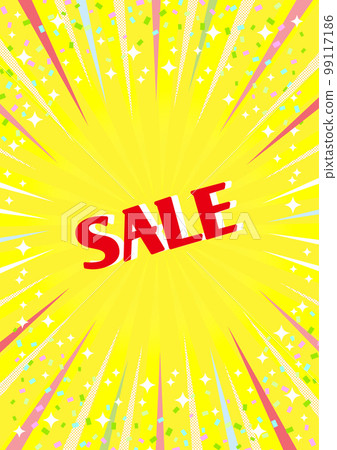 帶有突出線條和五彩紙屑的傳單宣傳材料 99117186