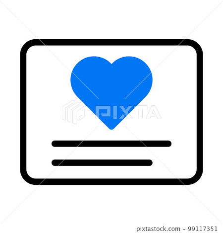 valentine icon set duotone blue style illustration vector element and symbol perfect. 99117351