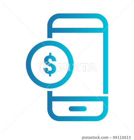 Flat illustration on a theme smartphone 99118813