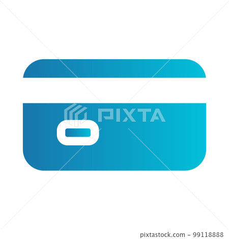 Flat illustration on a theme bank card 99118888