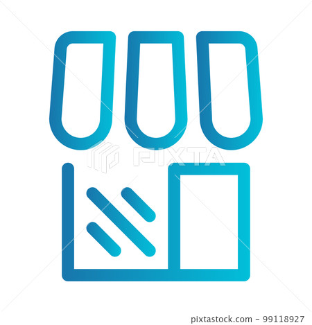 Flat illustration on a theme new shop Flat illustration on a theme new shop 99118927