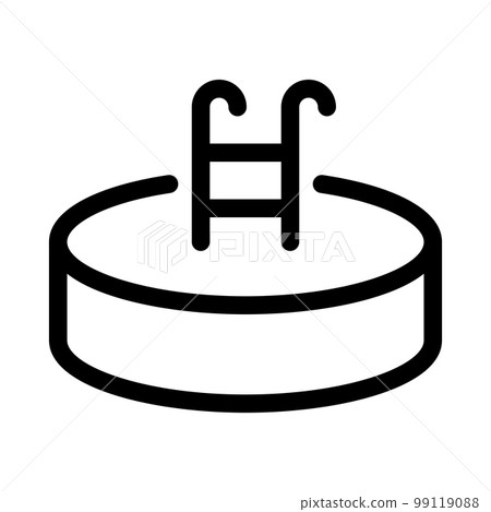 Flat illustration on a theme swimming pool 99119088