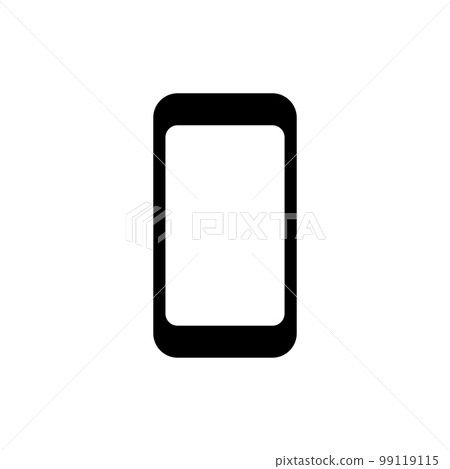 Set of black vector icons, isolated against white background. Flat illustration on a theme smartphone 99119115
