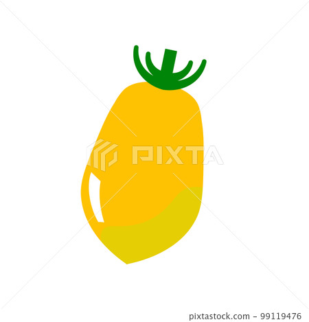 簡單可愛的瑞典迷你番茄的矢量圖解 99119476