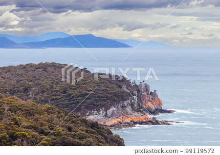 Cape Tourville Landscape in Freycinet Tasmania Australia Cape Tourville Landscape in Freycinet Tasmania Australia 99119572