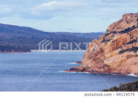 Cape Tourville Landscape in Freycinet Tasmania Australia Cape Tourville Landscape in Freycinet Tasmania Australia 99119579