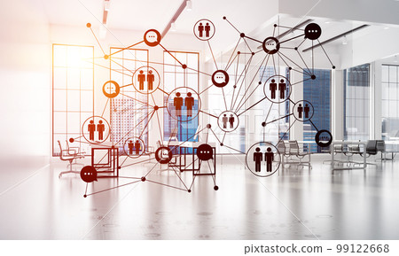 Networking and wireless connection as concept for effective modern business 99122668