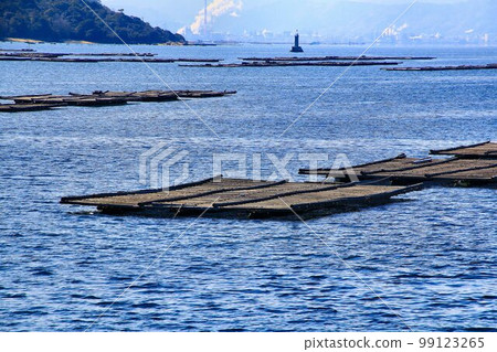 瀨戶內海鮮 牡蠣養殖(牡蠣筏) 瀨戶內海鮮 牡蠣養殖(牡蠣筏) 99123265