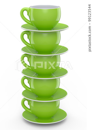 Set of ceramic coffee cup for cappuccino, americano, espresso, mocha, latte 99123544