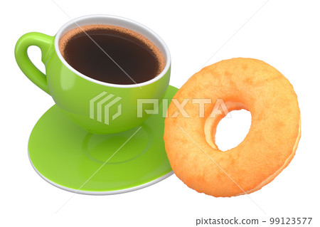 Ceramic coffee cup for cappuccino, americano, espresso, mocha, latte on white Ceramic coffee cup for cappuccino, americano, espresso, mocha, latte on white 99123577