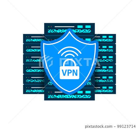 VPN icon. Virtual Private Network. Cyber security, secure web traffic. Securely access website and privacy. VPN icon. Virtual Private Network. Cyber security, secure web traffic. Securely access website and privacy. 99123714