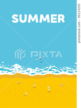 Material _ background _ sea _ beach _ vertical _ family _ summer Material _ background _ sea _ beach _ vertical _ family _ summer 99124205