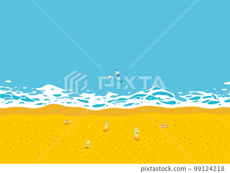 材質_背景_海_沙灘_邊_家庭 材質_背景_海_沙灘_邊_家庭 99124218