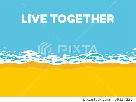 Material_background_sea_shoreline_side_live together Material_background_sea_shoreline_side_live together 99124223