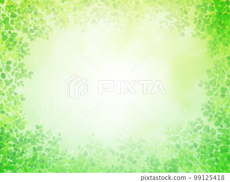 Fresh green, young leaves, environmental image background material Fresh green, young leaves, environmental image background material 99125418