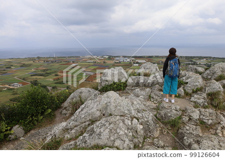 Kouri Island on the Okinawa Hokkori Motobu Peninsula in winter Kouri Island on the Okinawa Hokkori Motobu Peninsula in winter 99126604