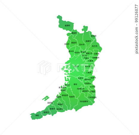 Osaka prefecture and municipalities map Osaka prefecture and municipalities map 99126877
