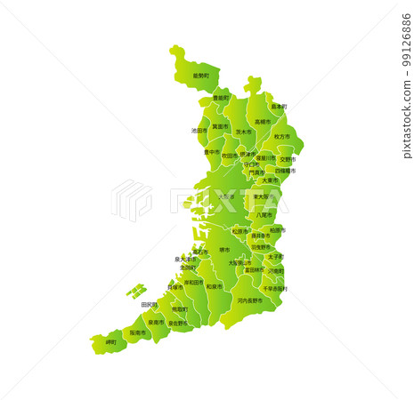 大阪府和直轄市的地圖 99126886