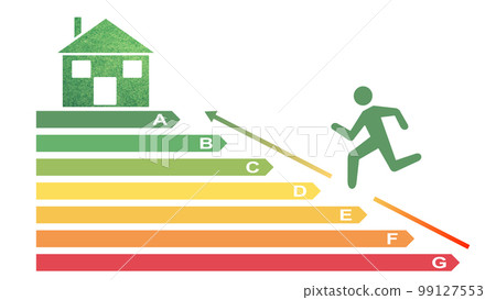 New European directive on greenhouses. Energy efficient buildings, on a white background New European directive on greenhouses. Energy efficient buildings, on a white background 99127553