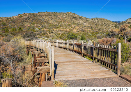 Sunny view of the beautiful landscape from Salado Canyon trail 99128240