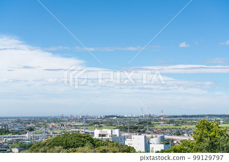 [千葉]好天氣的住宅區 99129797