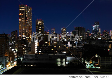 從新高輪格蘭王子大飯店眺望白金台的夜景 99130548