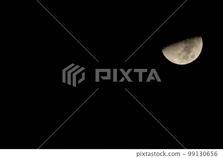 北斗市白州町，農曆7.3上弦月（位置：右上） 99130656