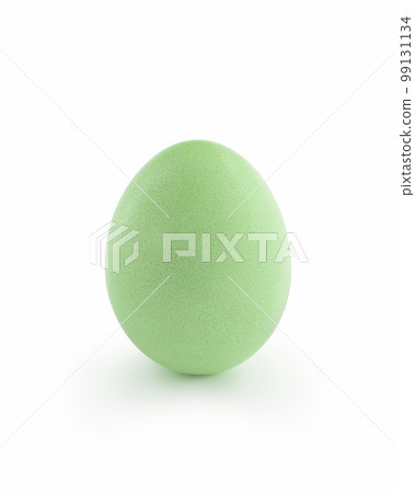 green easter egg isolated on white background green easter egg isolated on white background 99131134