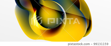 Fluid abstract background, round shapes and circle flowing design for wallpaper, banner, background or landing Fluid abstract background, round shapes and circle flowing design for wallpaper, banner, background or landing 99131159