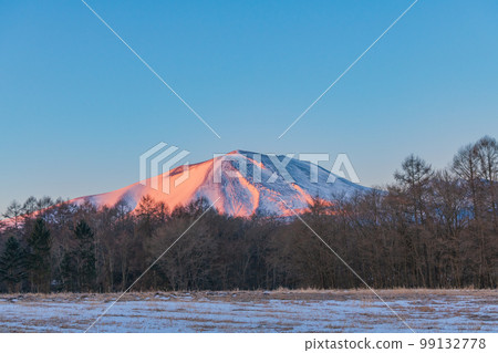 淺間山日出北輕井澤風景素材 99132778