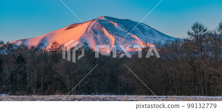淺間山日出北輕井澤風景素材 99132779