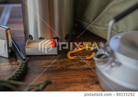 Outdoor camping equipment close-up shooting material Outdoor camping equipment close-up shooting material 99133292