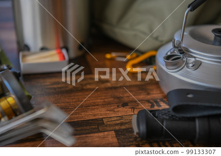 Outdoor camping equipment close-up shooting material Outdoor camping equipment close-up shooting material 99133307