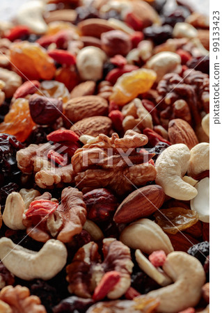Dried berries and nuts. 99133423