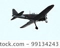 Zero fighter flying in the sky 99134243