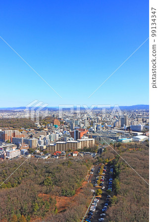 陽光明媚的名古屋市星丘周邊的風景 99134347