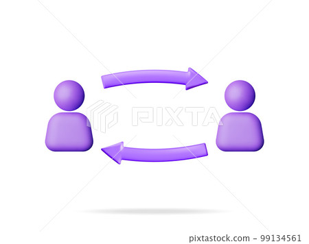 3D User Sync or Switch Symbol 3D User Sync or Switch Symbol 99134561